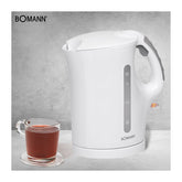 Bomann 1.7 Lt 2200 w Elektrikli Su Isıtıcısı Kettle Beyaz